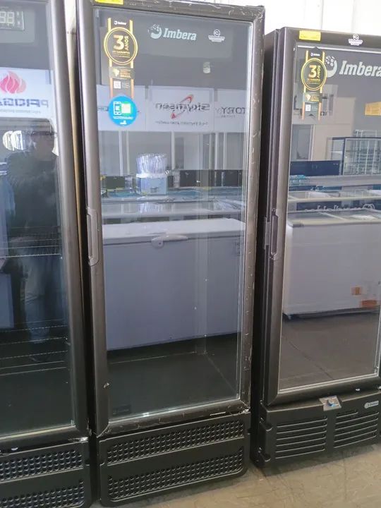 Refrigerador vertical 454lts total Black 