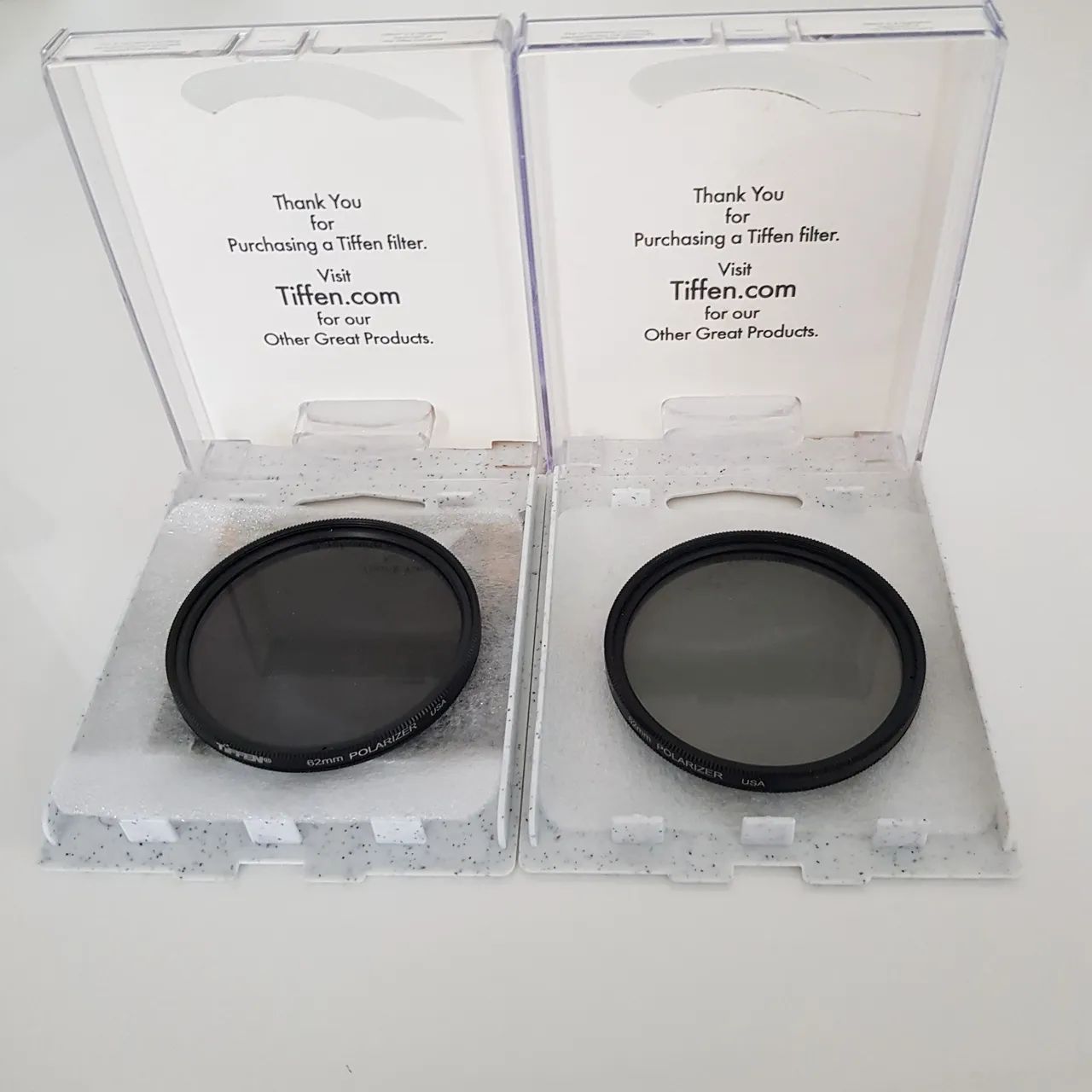 Filtro Polarizador Tiffen 62mm - Novo (2  filtros )