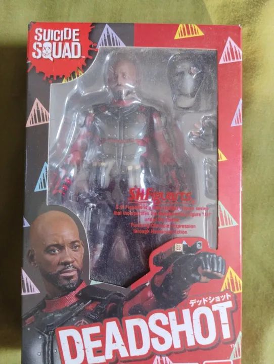 Deadshot Pistoleiro Will Smith 1/12 Figuarts Novo LACRADO - Foto 3