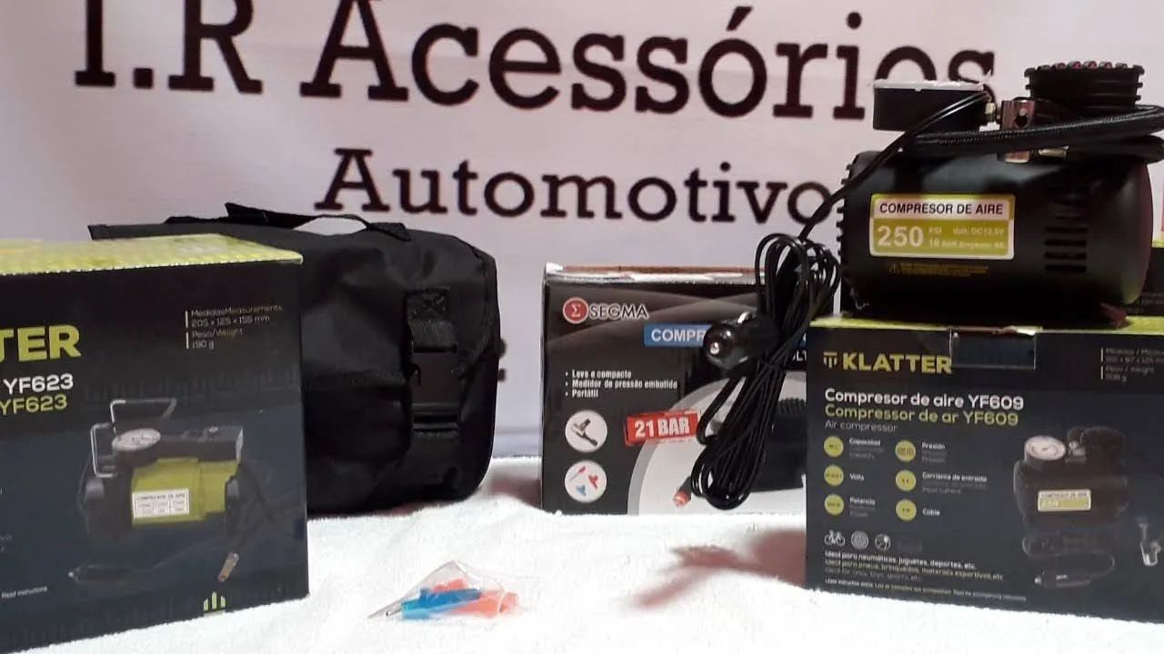 Compressor de Ar para Carro - 12V - Briwax, Klatter , Segma e tech one aceito cartão! - Foto 4