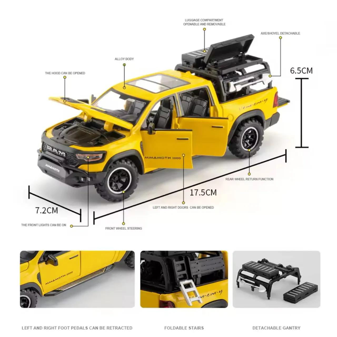Mini Dodge RAM - Metal, colecionador