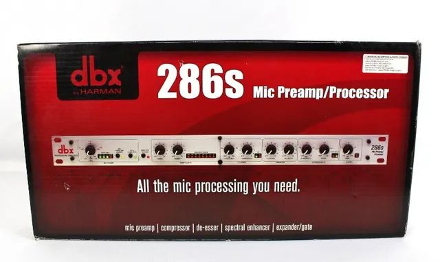 Preamp P/microfone Channel Strip Processador Dbx 286s
