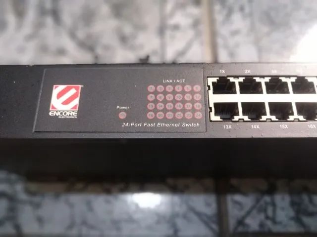 switch de rede 24 portas encore /reparo - Foto 2