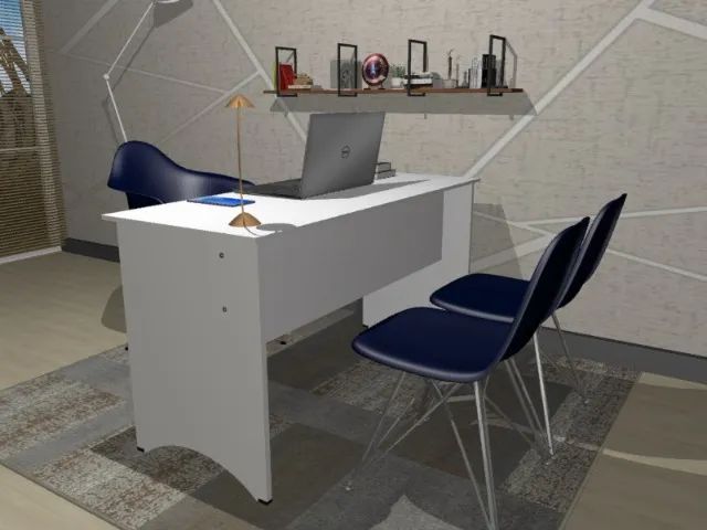 Mesa Top Best Work. Em MDF: Medidas L120cm x P70cm x A74cm - Foto 2