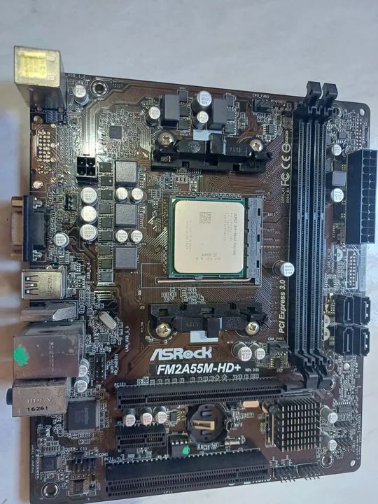 Placa Mãe AsRock FM2A55M-HD+ R2.0,ddr3 - Foto 2