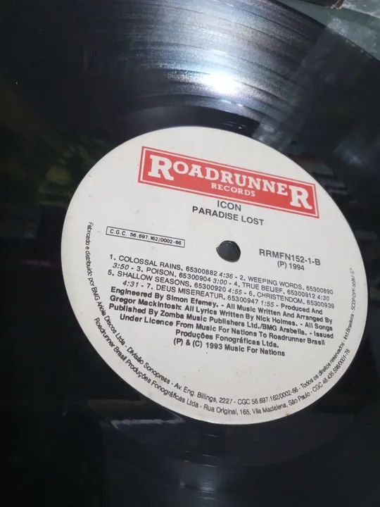 LP Paradise Lost Icon 1994 Roadrunner  - Foto 4