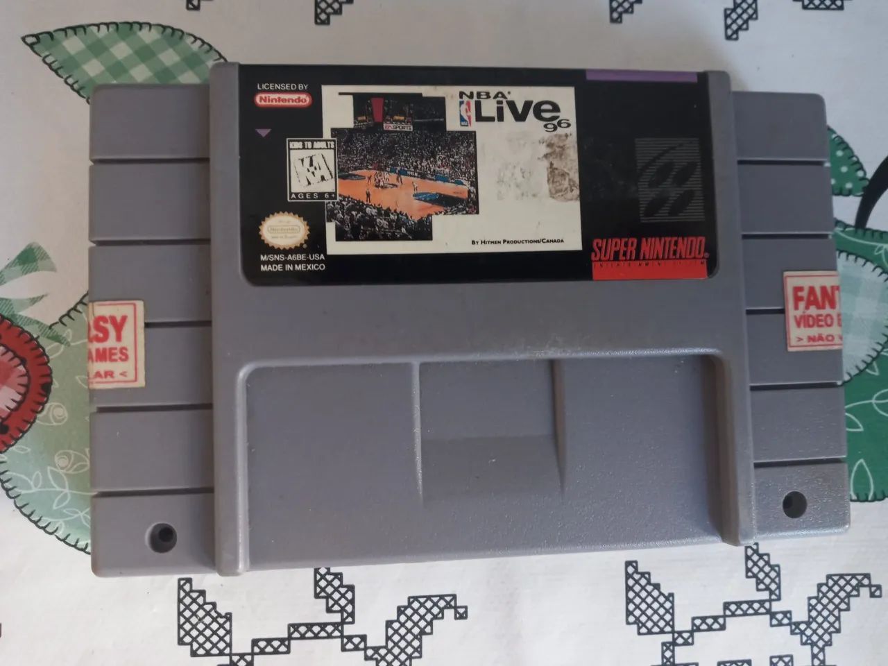 Jogo NBA Live 96 Super Nintendo