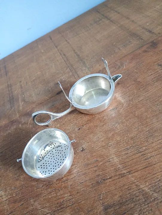 Infusor de Chá de Prata Wolff Antigo - Foto 5