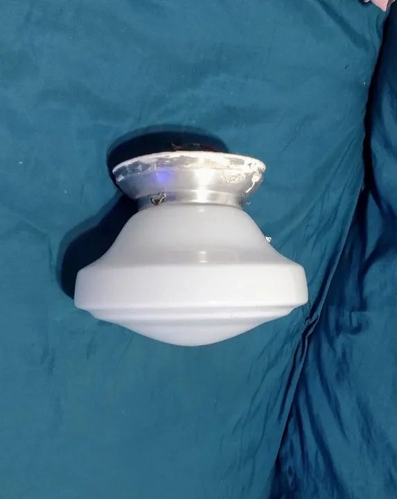 Luminária antiga vintage 23 diâmetro  - Foto 2