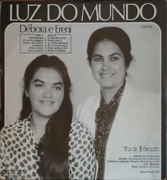 Lp Disco de Vinil Gospel Evangélico Débora e Ereni - Luz Do Mundo - Foto 2