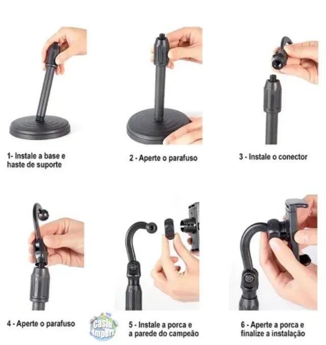 Suporte celular 360 com base antiderrapante - Foto 4