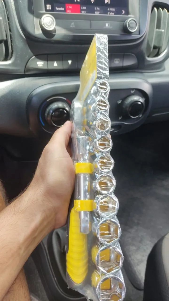 Jogo de Soquetes 1/2 12 Peças Bomvink CROMO VANADIU  - Foto 4