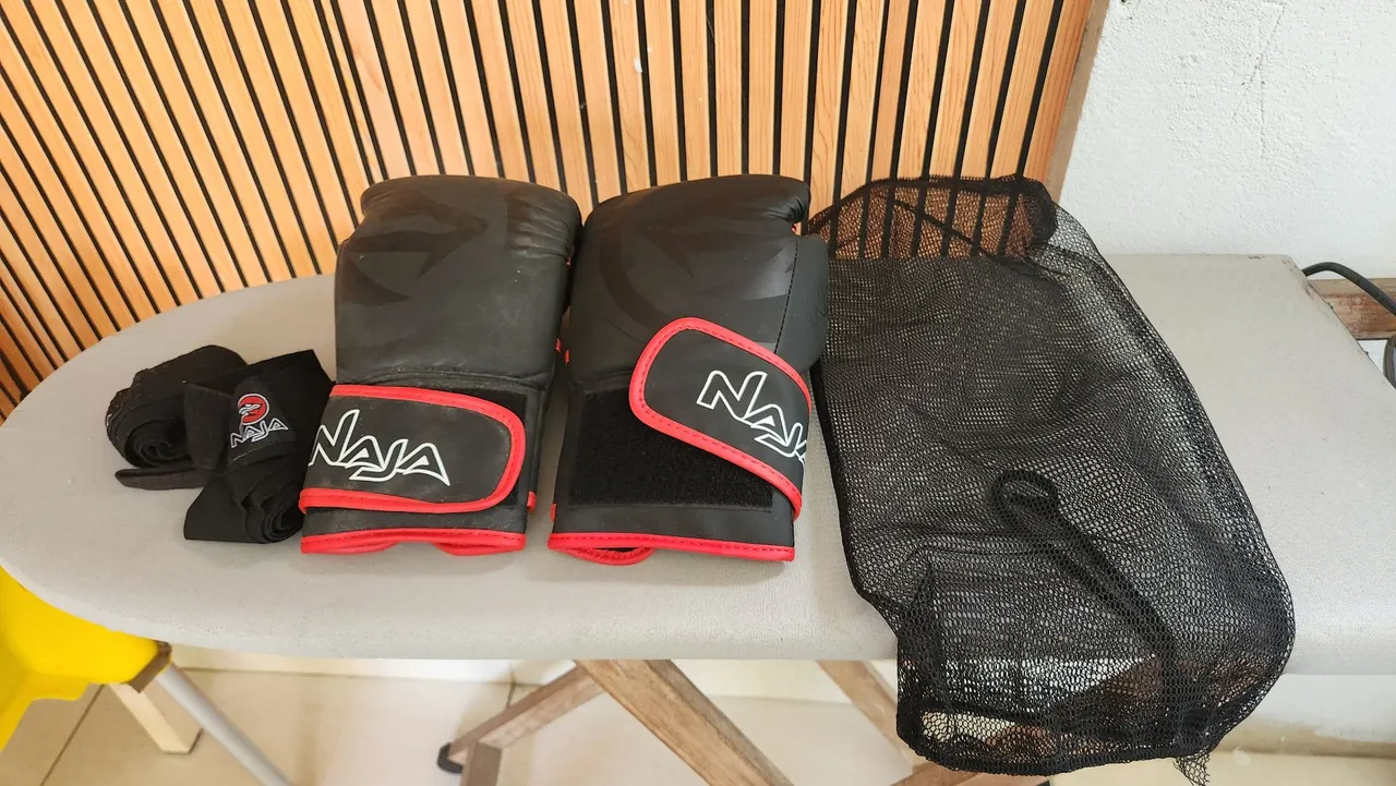 Luvas de Boxe Naja + Bandagens + Bag