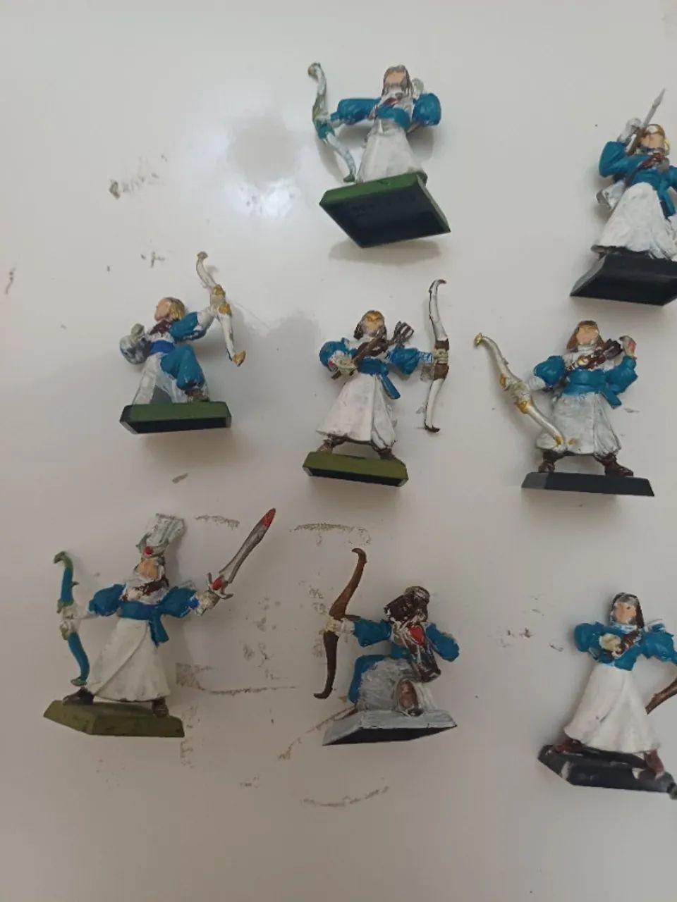 Warhammer Fantasy High Elves Archers, Pintado, Com Comando