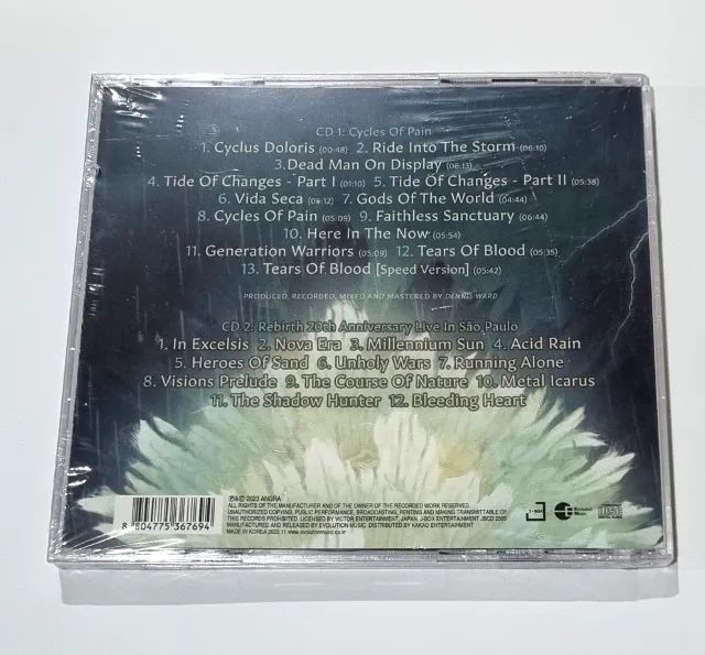 Angra Cd Cycles of Pain koreano - Foto 2