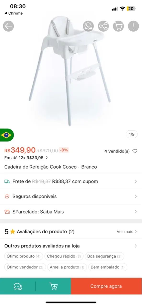 Cadeira de alimentação  - Foto 5