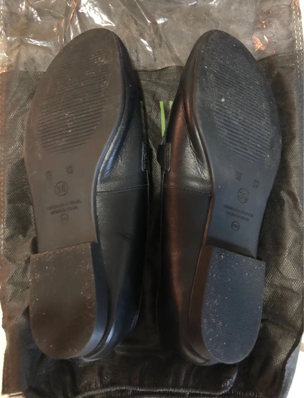 Mocassim Santa Lolla Couro Preto TAM 36 - Foto 4