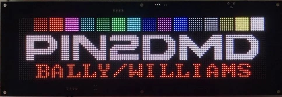 Display colorido pinball