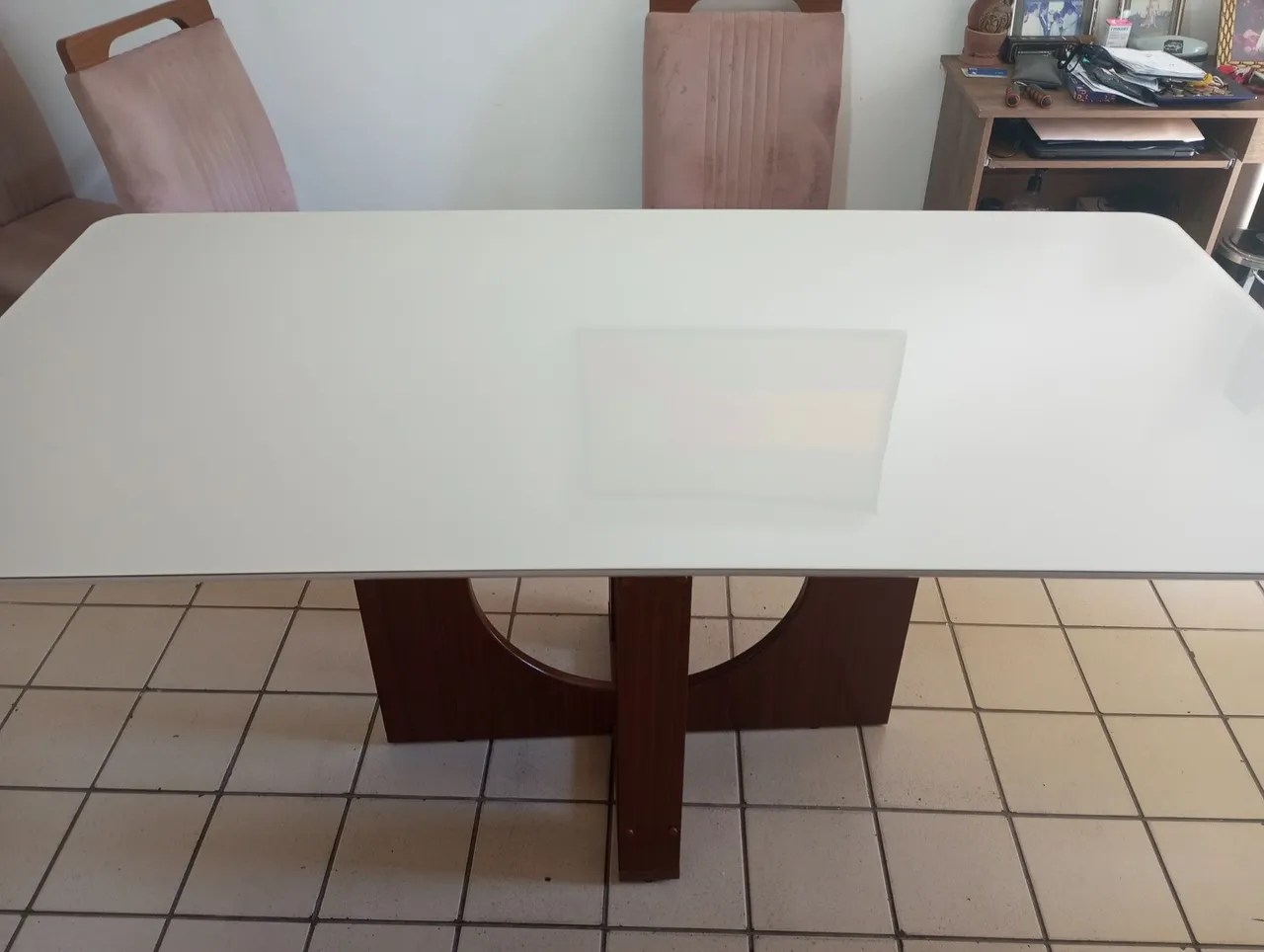 Mesa de Jantar 6 cadeiras semi nova