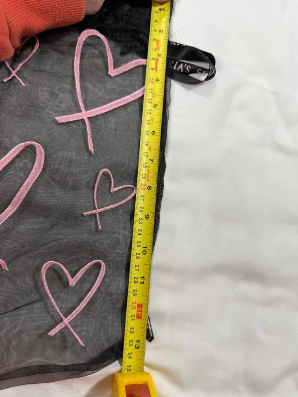 saco victorias secret com bordado de coração - para viagem, lingerie, maquiagem - Foto 3