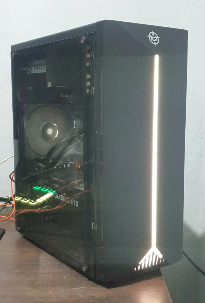PC e Monitor - Ryzen 5 3600, RTX 3050 8gb, 16gb RAM, SSD 500gb Nvme m2, SSD 1tb Sata III, 