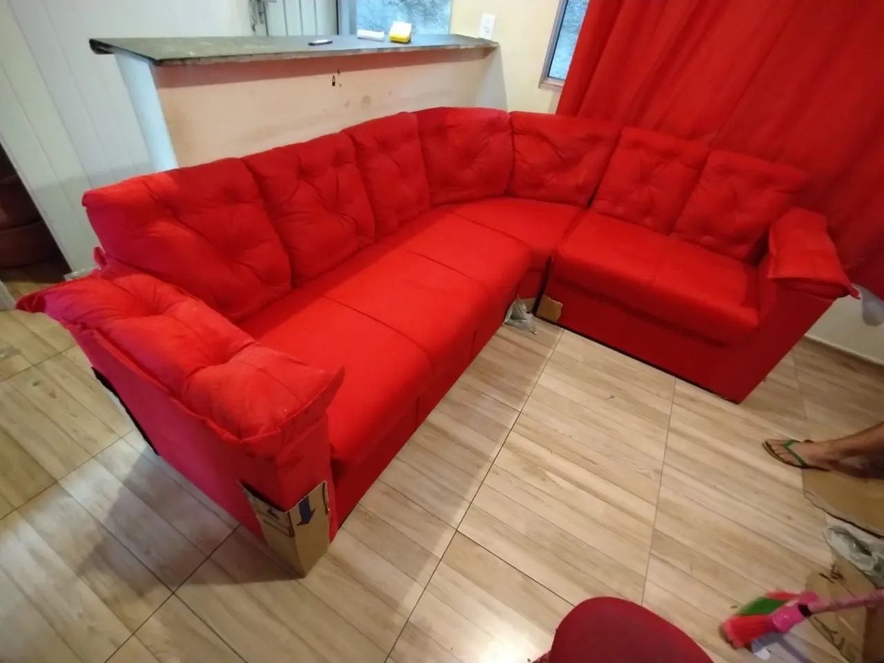 Sofa de canto com braços novos de fábrica! Pronta entrega  - Foto 3