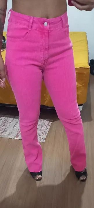 Calça Jeans Pink/rosa tam 40