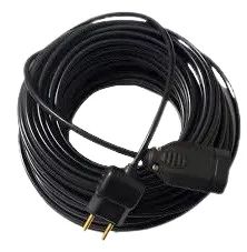 Extensão 25m Cabo PP Com Plugue x Tomada bivolt 110V 220V 1