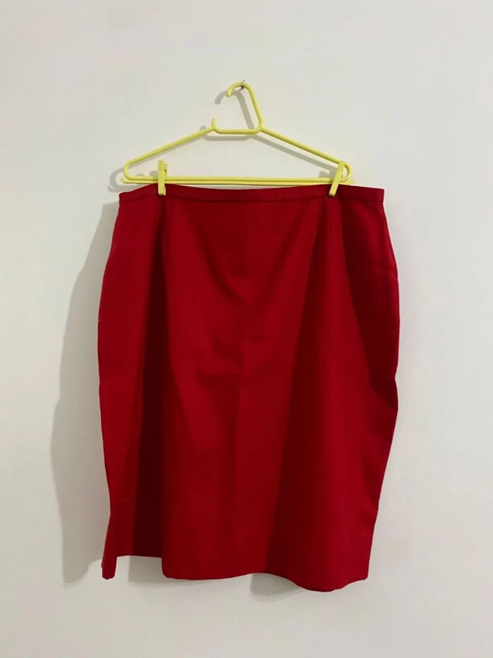 Conjunto linho saia e blusa vermelha.  - Foto 3