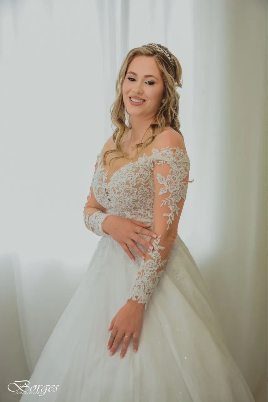 Vestido noiva princesa 2 em 1 