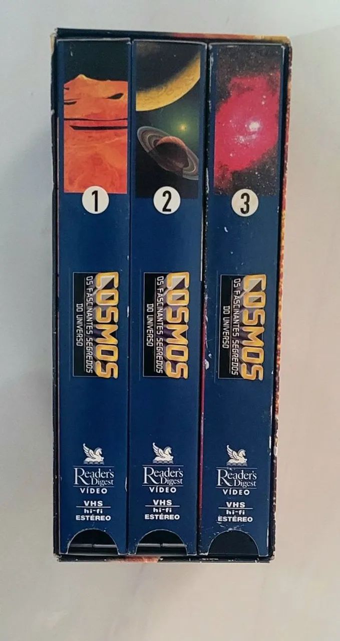 Box 3 Fitas VHS - Cosmos: Fascinantes Segredos do Universo - DVD
