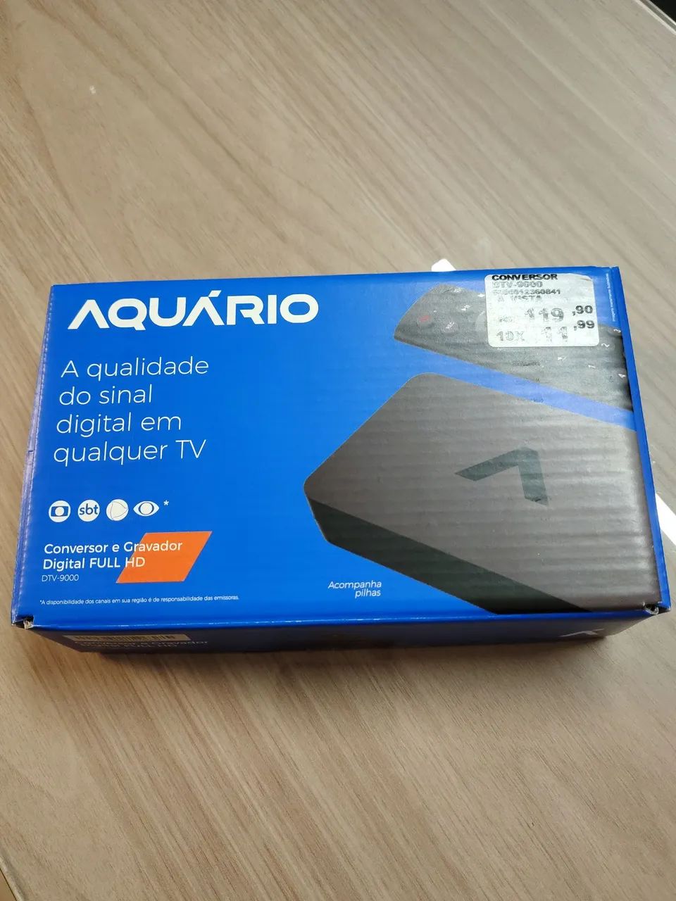Conversor e Gravador Digital Full HD Aquário DTV-9000