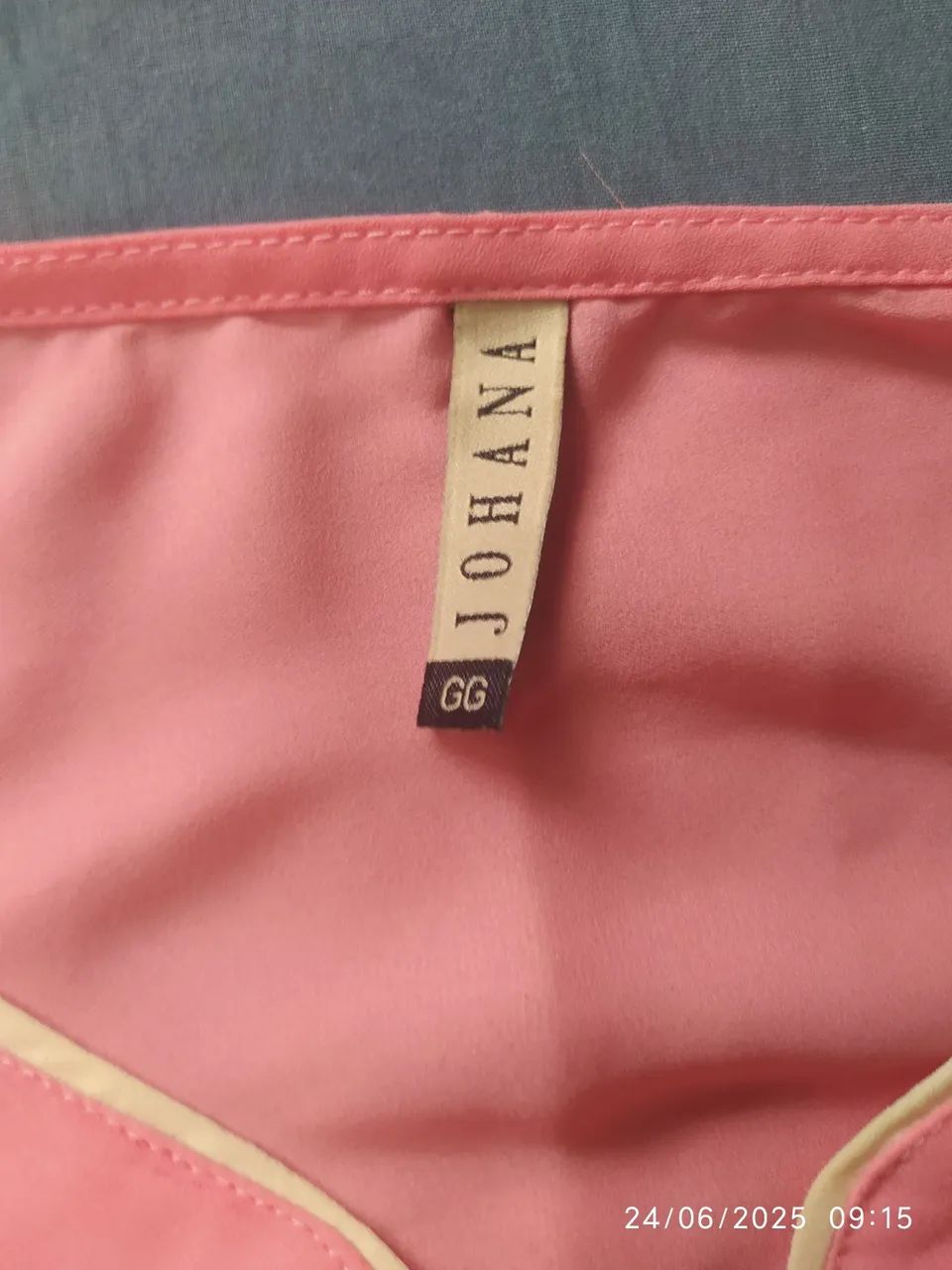 Camisa de tecido leve rosa - Foto 2