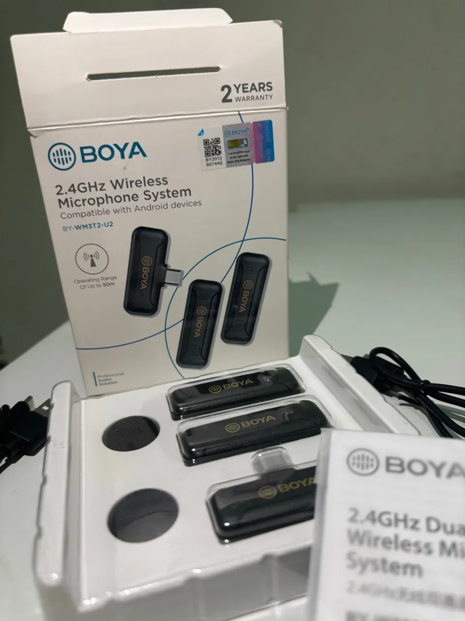 Microfone Sem Fio Boya BY-WM3T2-U2 para Android