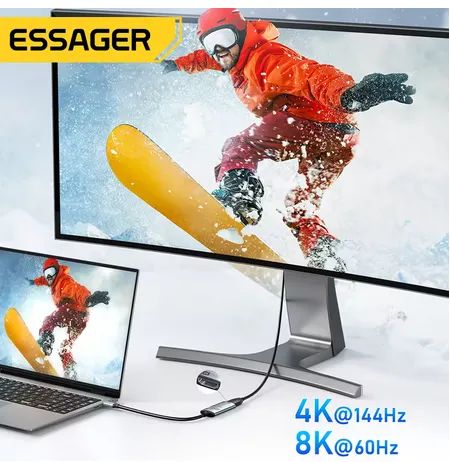 Essager adaptador usb tipo c para Hdmi  - Foto 5