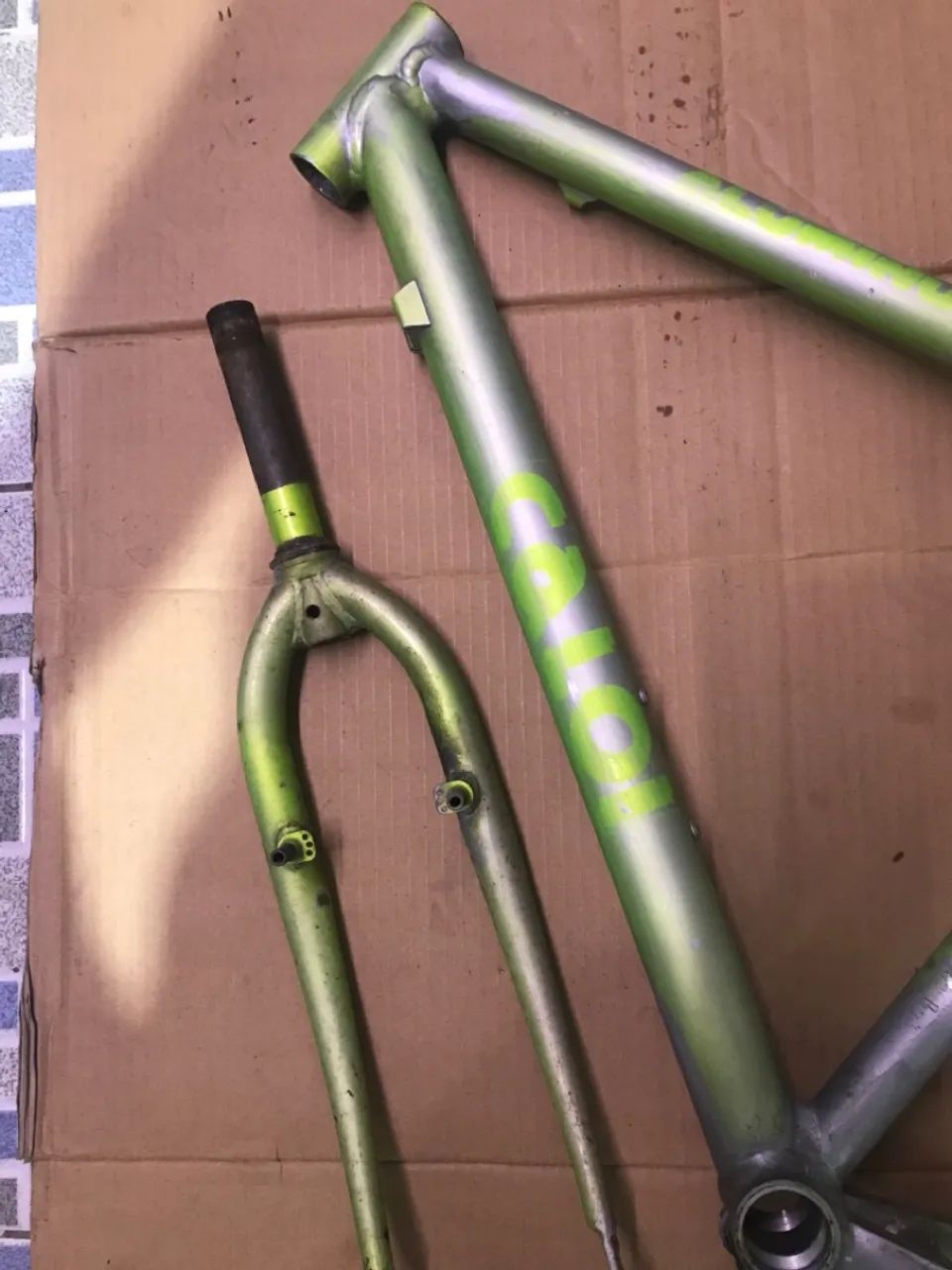 Quadro e garfo de bicicleta
