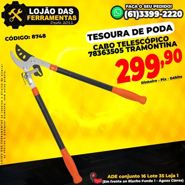 Tesoura de Poda Cabo Telescópico * Tramontina