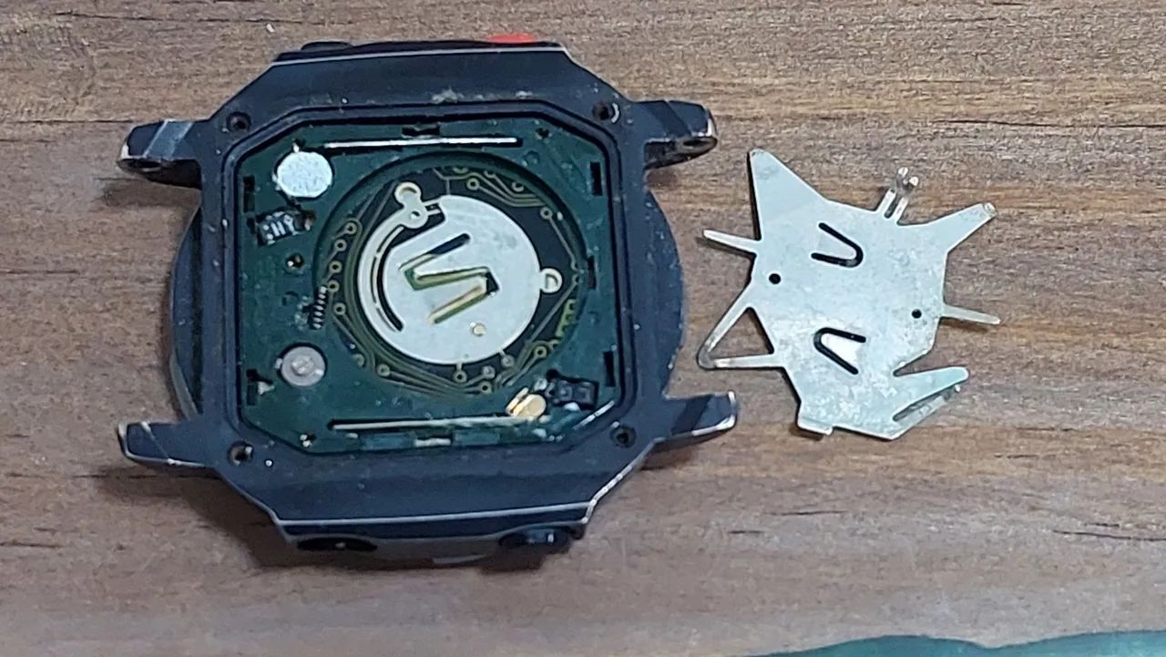 RELÓGIO ANTIGO CITIZEN WIND SURF D060 CAIXA PRETA BASE METAL NÃO