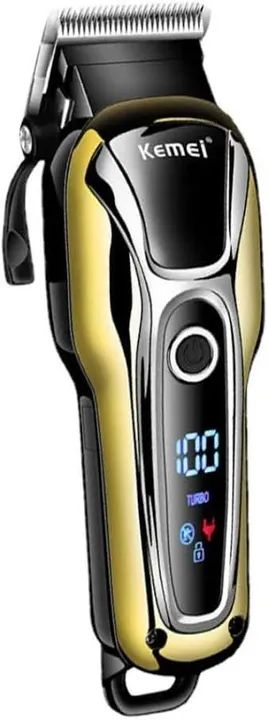 Máquina de Cortar Cabelo Kemei Profissional com Tela Digital - Foto 4