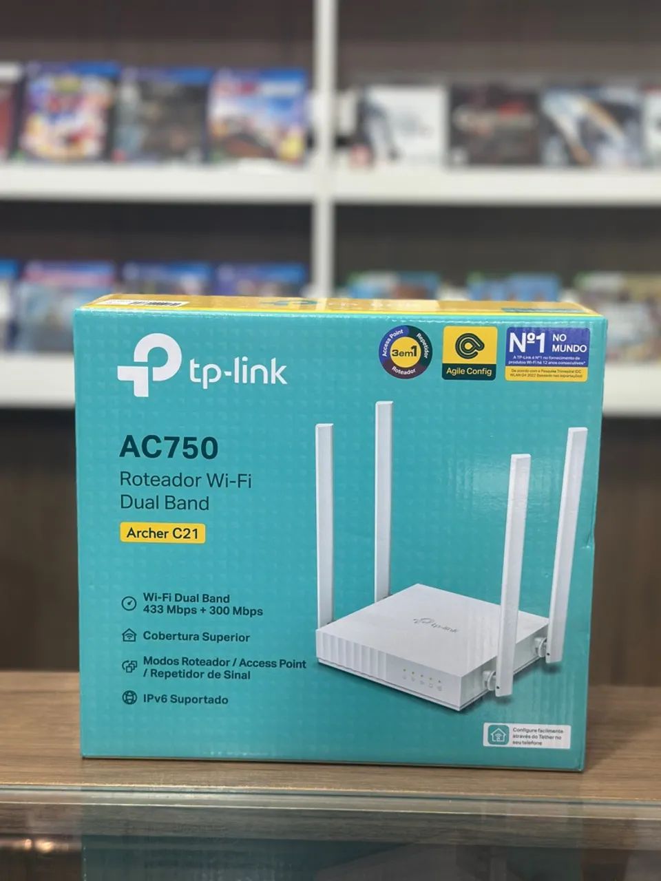Roteador Wi-Fi Dual Band TP-Link Archer C21 AC750 - Novo - Loja - Parcelado S/ Juros