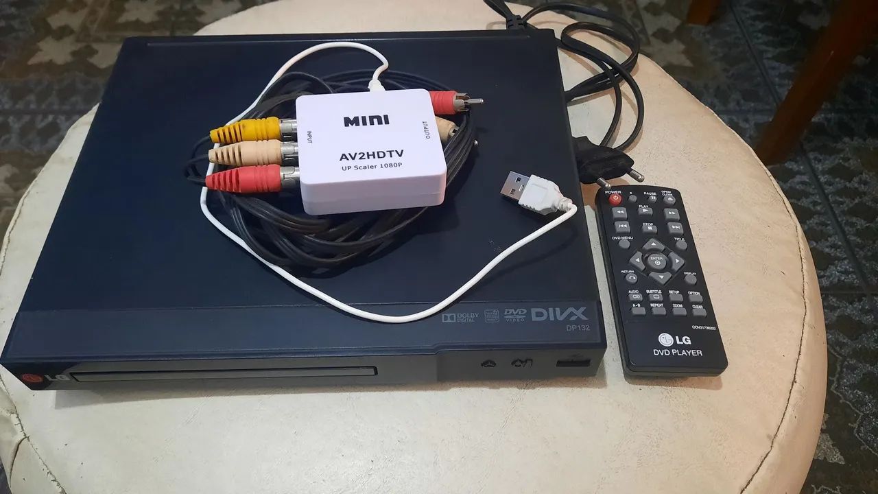 DVD Player LG DP132 com Conversor AV2HDTV - Foto 5