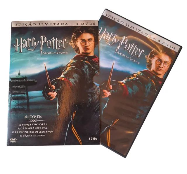 Coleção Harry Potter 4 DVDs em ótimo estado