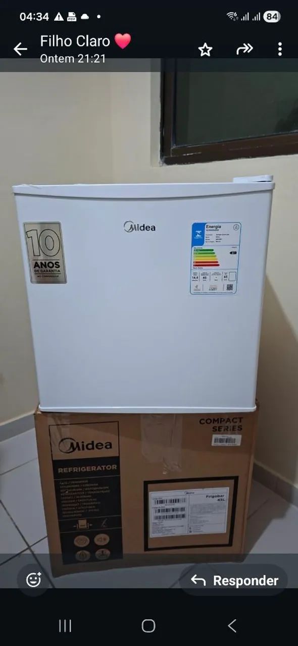 Vende-se frigobar novinho. Valor R$ 700 REAIS