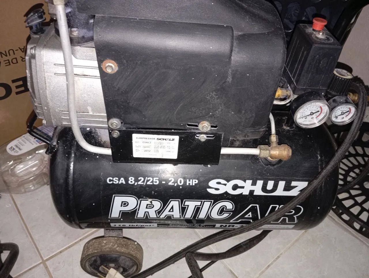 Compressor de ar Schulz Pratica'R 8,2/25 - 2,0 HP - Foto 4