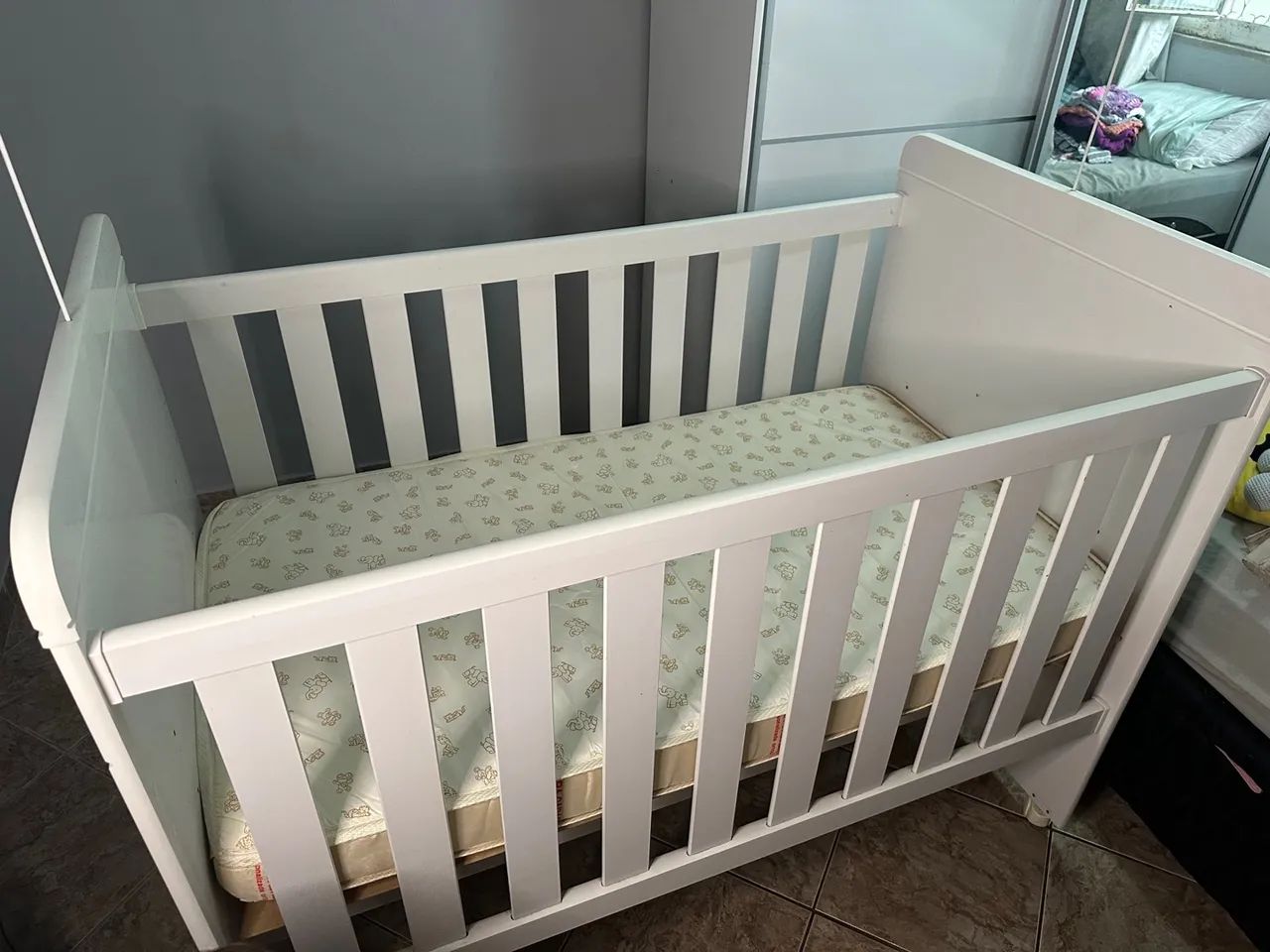 Berço de Bebê Branco - Abracadabra  - Foto 2