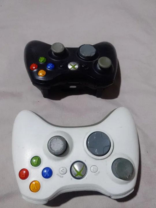 Controle x box x-box 360 branco white  - Foto 5