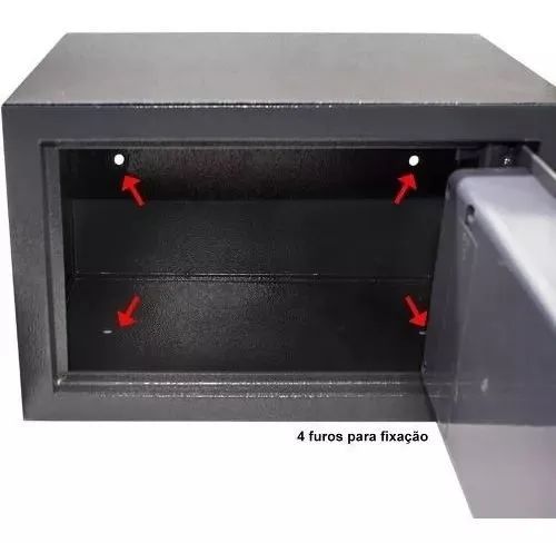 Armazenamento  eletrônico digital grande de aço reforçado e tamanho de 31x20x20cm  - Foto 4