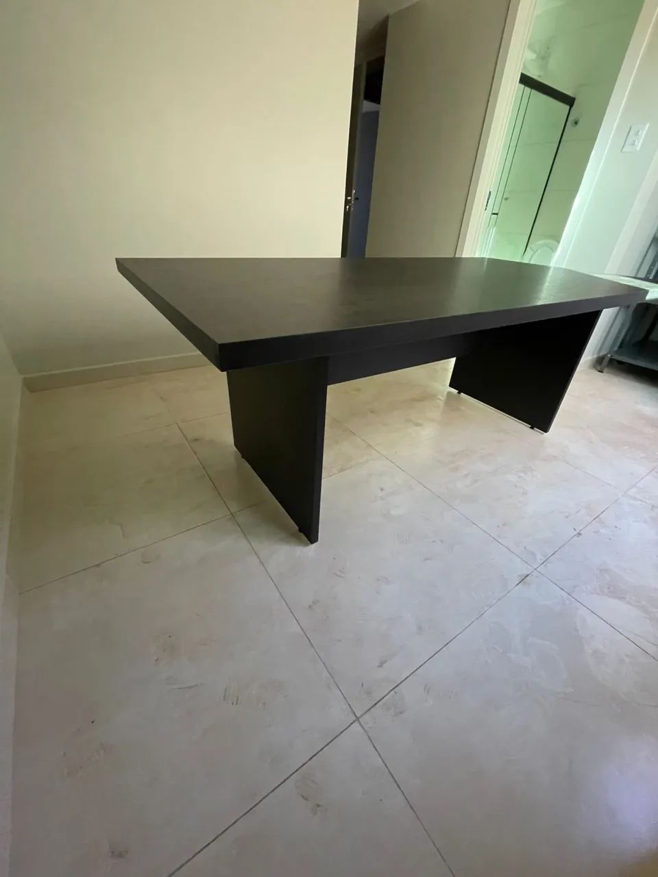 MESA DE REUNIAO PRETA EXECUTIVA 2.00x1.00 - LOJA IKONMIXOFFICE - Foto 3
