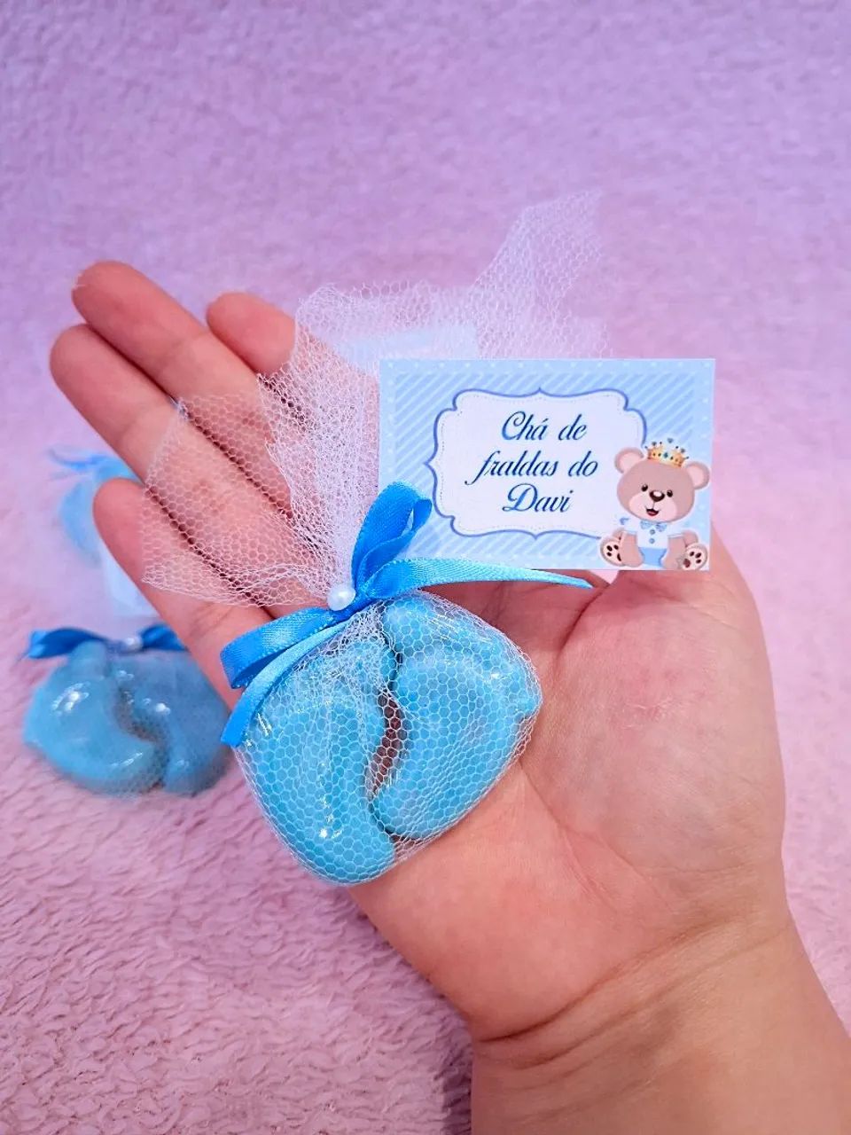 Lembrancinhas Chá de Fraldas de sabonetinho - Foto 2