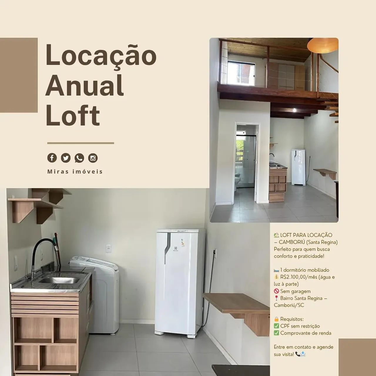 Loft disponível para locação